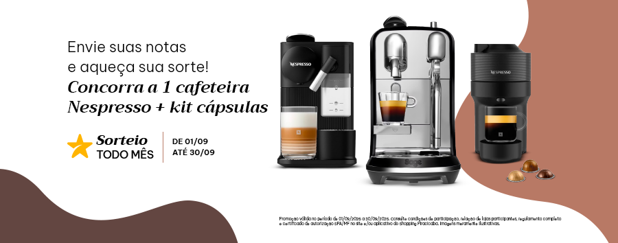 SORTEIO: Cafeteira Nespresso + Kit Cápsulas